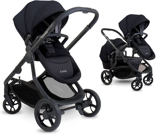 iCandy Orange Noir Adjustable 2 in 1 Baby Stroller Suitable for Newborn Black