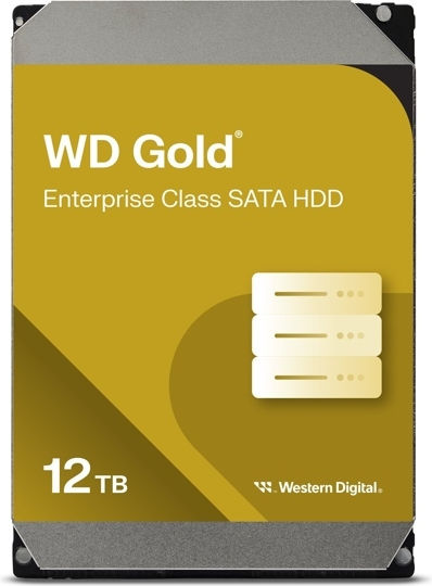 Western Digital Gold 12TB HDD Hard Drive 3.5" SATA III 7200rpm with 512MB Cache for Server WD122KRYZ