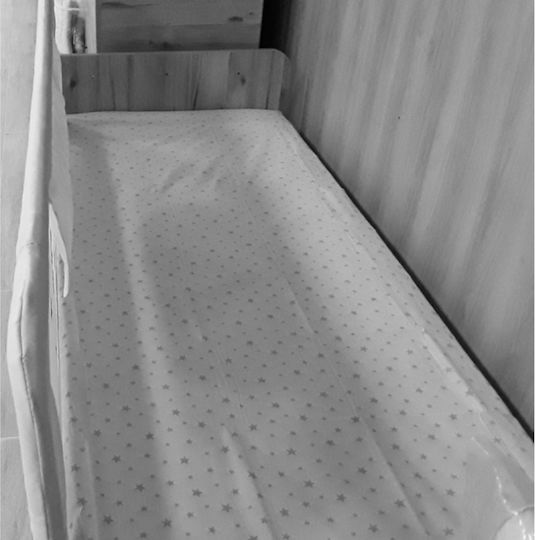 Beboulino Foldable Bed Rails made of Fabric in Beige Color 200x71cm 1pcs