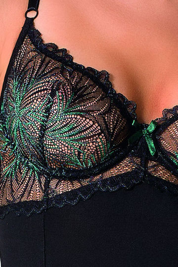 Passion Floris Corset Sexy Korsetts Schwarz