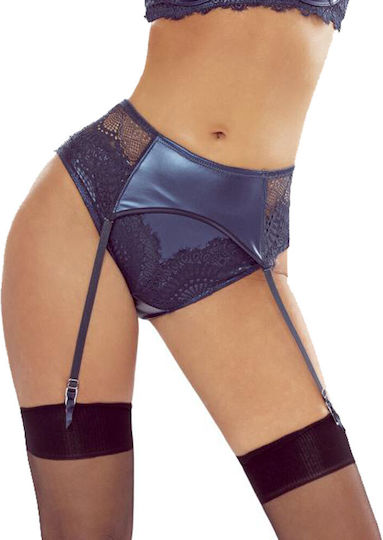 Dark Blue Hot Dentelle Garter Belt By Provocative
