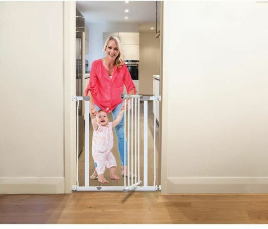 Dreambaby Security Door Simple Placement made of Metal in White Color 68εκ. 1pcs