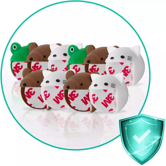 Ricokids Colț de protecție cu autocolant din Plastic 10buc