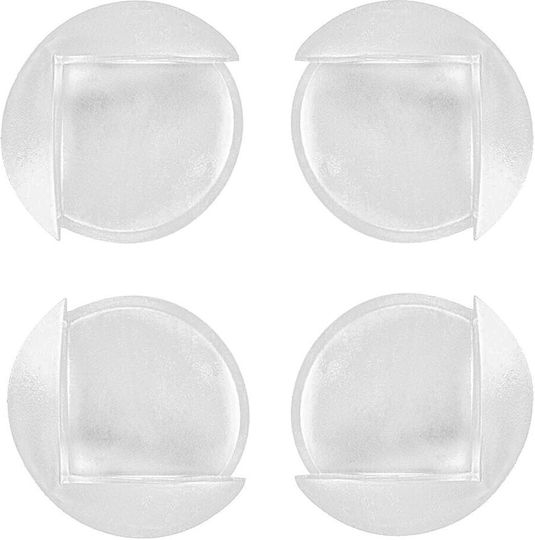 Kikka Boo Protection Corner with Sticker made of Plastic in White Color 4pcs
