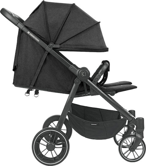 Kikka Boo Happy 2 Verstellbar Doppelter Kinderwagen Geeignet für Neugeborene Schwarz