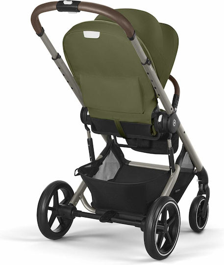 Cybex Balios S LUX Adjustable Baby Stroller Suitable for Newborn Moss Green / Taupe Frame 11.7kg