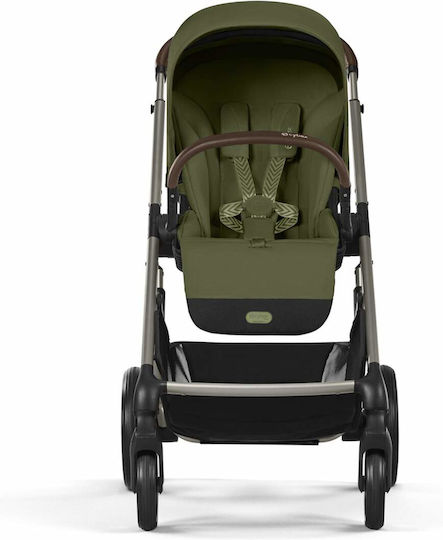 Cybex Balios S LUX Adjustable Baby Stroller Suitable for Newborn Moss Green / Taupe Frame 11.7kg