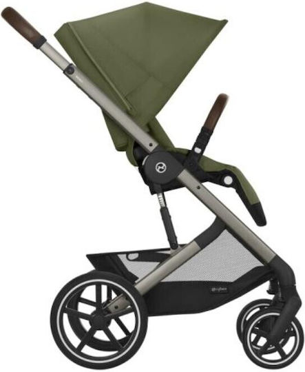 Cybex Balios S LUX Adjustable Baby Stroller Suitable for Newborn Moss Green / Taupe Frame 11.7kg