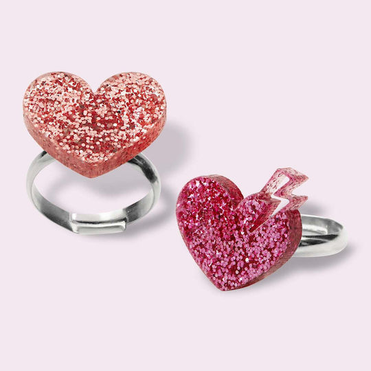 Mini Cools Σετ Δαχτυλίδια Love 2τμχ