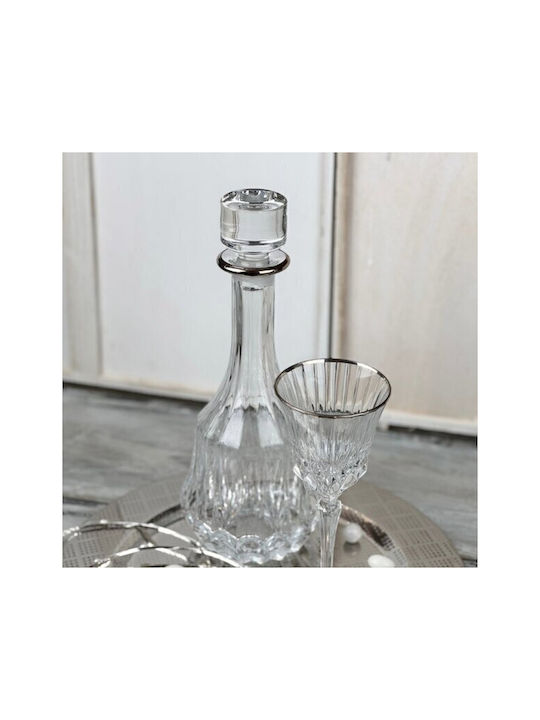 Adagio Glas für Weißwein aus Glas in Silber Farbe Kelch 220ml