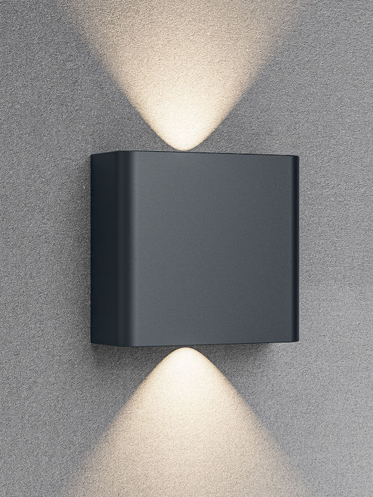 Braytron Επιτοίχιο Εξωτερικό Σποτ LED IP65 2W με Ρυθμιζόμενο Λευκό Φως 11x10x4.1εκ.