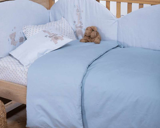 Nef-Nef Homeware Бебешка Долна Калъфка Basic Pink 110x150см.