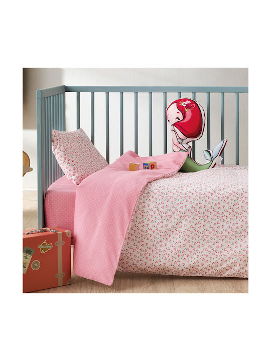 Kentia Baby Duvet Cover Set With Pillowcase Cereza 100x140cm