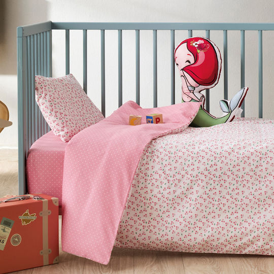Kentia Baby Duvet Cover Set With Pillowcase Cereza 100x140cm