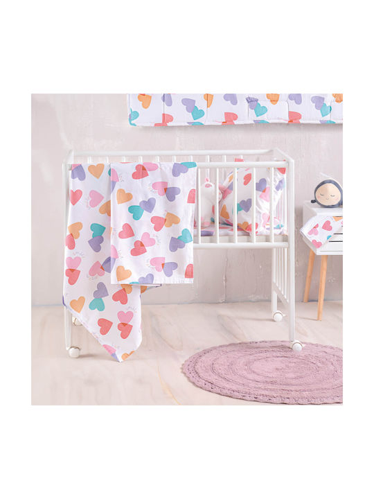 Rythmos Set Copertă de Pătuț cu Față de Pernă Zoey Multi 110x160cm.