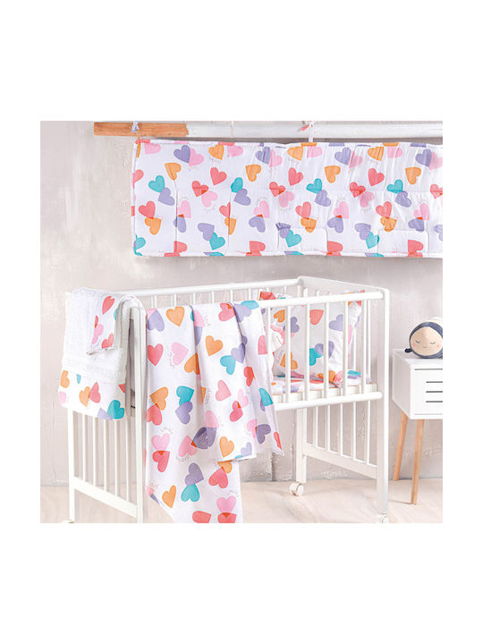 Rythmos Baby Bettbezug Set mit Kissenbezug Zoey Multi 110x160cm.