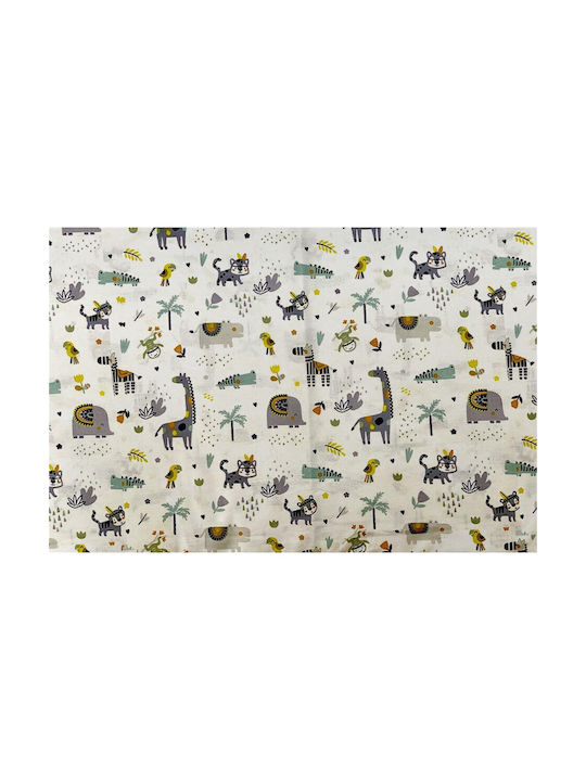 Dimcol Baby Duvet Cover Bebe White-Grey 120x160cm