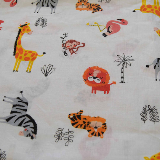 Decocraft Baby Duvet Cover Safari Orange 110x140cm