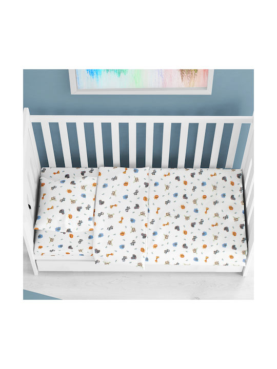 Dimcol Baby Duvet Cover Bebe White 120x160cm