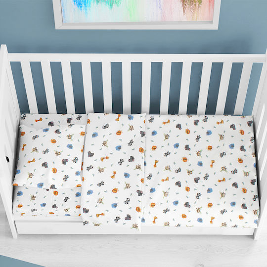 Dimcol Baby Duvet Cover Bebe White 120x160cm