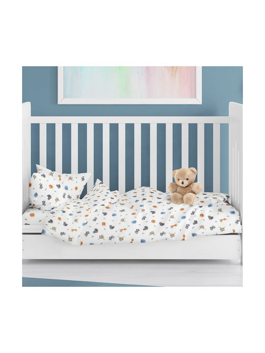 Dimcol Baby Duvet Cover Bebe White 120x160cm