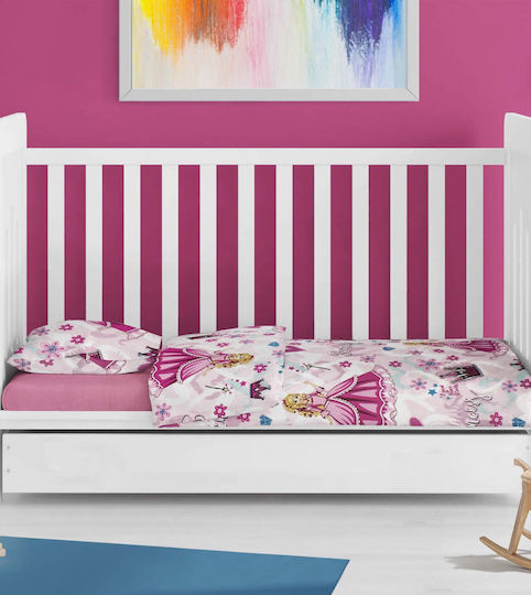 Dimcol Baby Bettbezug Rosa 120x160cm.