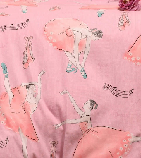 Melinen Baby Bettbezug Ballet Pink 110x160cm.