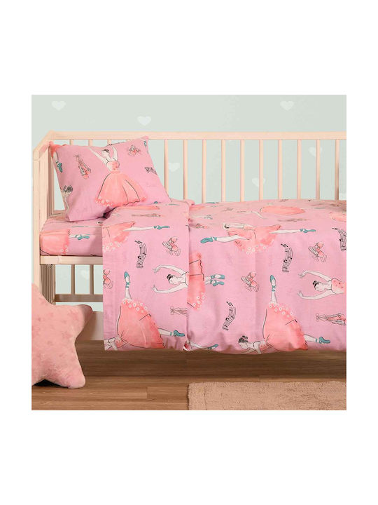 Melinen Baby Duvet Cover Ballet Pink 110x160cm