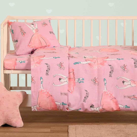 Melinen Baby Bettbezug Ballet Pink 110x160cm.