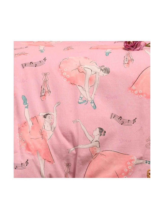 Melinen Бебешка Долна Калъфка Ballet Pink 110x160см.