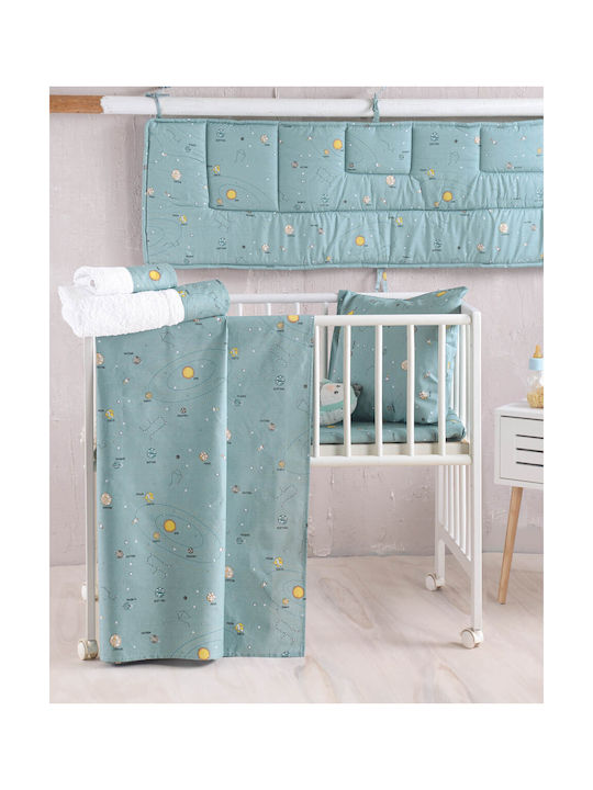 Rythmos Baby Bettbezug Set mit Kissenbezug Venus Green 110x160cm.