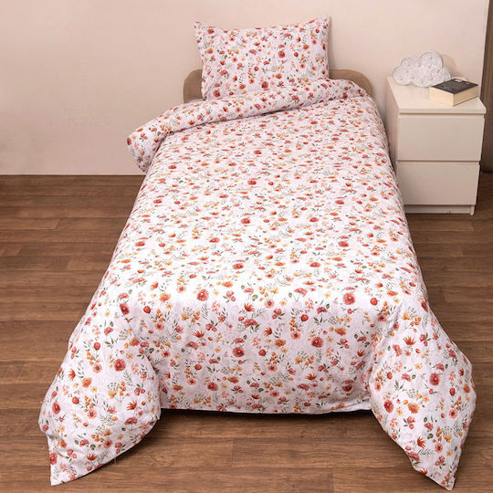 Viopros Set Cearceaf Pentru Bebeluş Cu Faţă De Pernă Primăvară 120x160cm