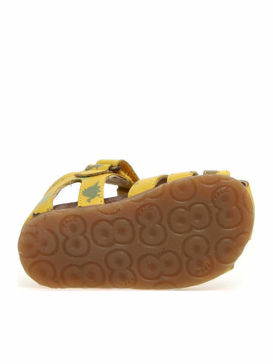 Falcotto Alby 1500736910g04 Calf Pr.dinosaurs Yellow