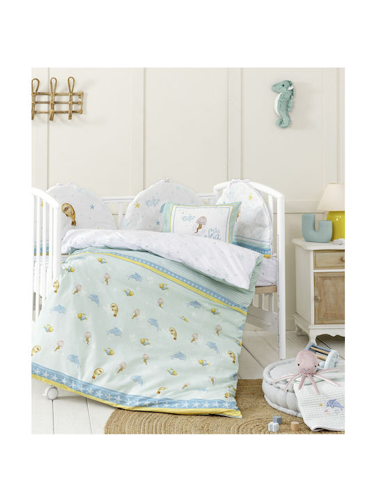 Nima Baby Duvet Cover Set With Pillowcase Sea Love Sea Love 110x145cm