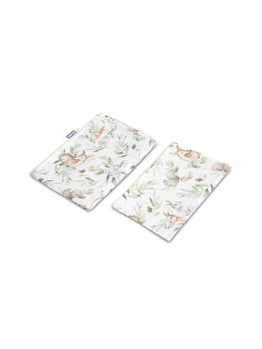 Sensillo Set Copertă de Pătuț cu Față de Pernă Multicoloră 100x135cm. Sensillo Set Copertă de Pătuț cu Față de Pernă Multicoloră 100x135cm.