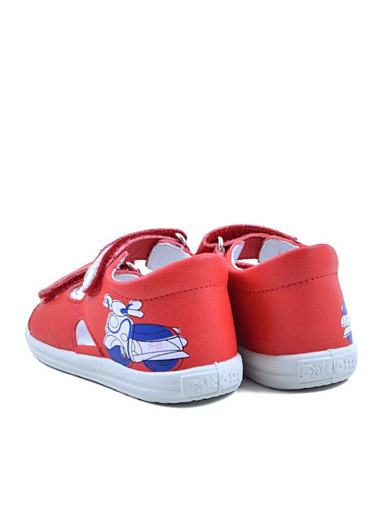 Kids' Sandal Boy Anatomic Falcotto Leather Colour Red 0011500898.01