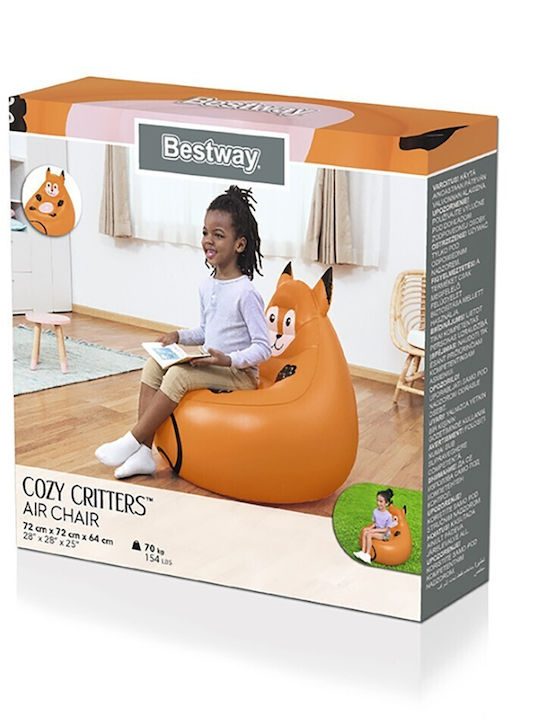 Beanbag Fox Orange 72x72x64cm