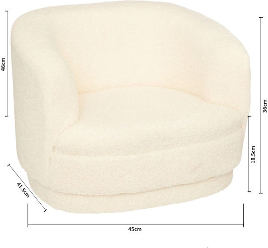 Kinderstuhl Teddy Beige 41.5x36x45cm