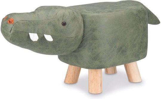 Παιδικό Σκαμπό Crocodile 30x48x27εκ. Πράσινο