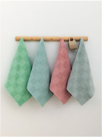 Palamaiki Suki Towel from 100% Cotton in Green Color 40x60cm 2pcs