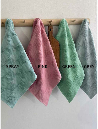 Palamaiki Suki Towel from 100% Cotton in Green Color 40x60cm 2pcs