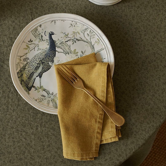 Laura Ashley Clematis Handtuch aus 100% Baumwolle in Gelb Farbe 45x45cm