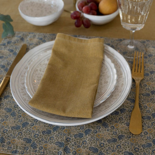Laura Ashley Clematis Handtuch aus 100% Baumwolle in Gelb Farbe 45x45cm