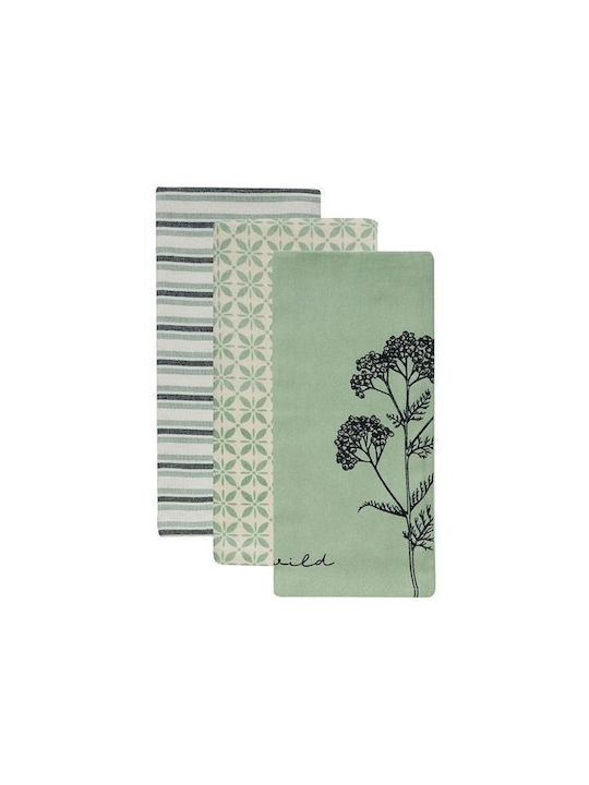 Kentia Fazzy Prosop din 100% Bumbac în Culoarea Verde 40x60cm 3buc Kentia Fazzy Prosop din 100% Bumbac în Culoarea Verde 40x60cm 3buc