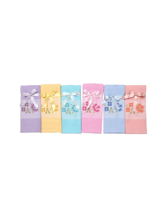 Viopros Laura Tea Towel from 100% Cotton in Pink Color 45x75cm