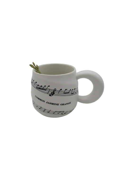Etoile Mug Ceramic White 420ml