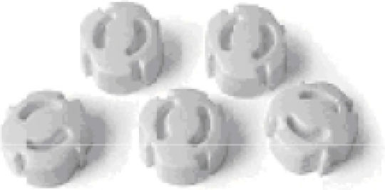 Reer Socket Protective Cover Simple Placement made of Plastic in White Color 5pcs