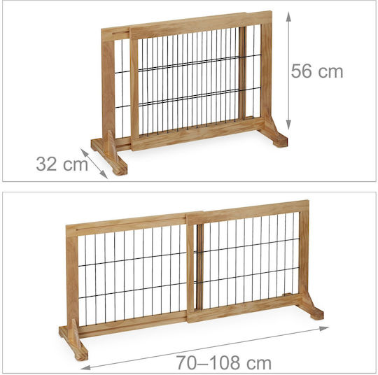 Relaxdays Ușă de siguranță în Culoare Bej 70x56cm 1buc