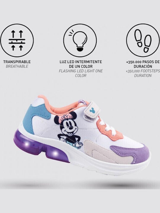 Cerda Kids Sneakers with Scratch & Lights Purple