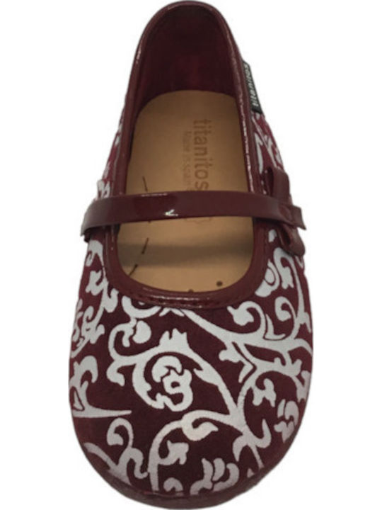 Titanitos Papuci copii Burgundy